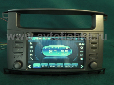 Toyota Land Cruiser 100, Lexus LX470 (03-08) автомагнитола с GPS навигацией, штатное головное устройство с HD экраном 7 дюймов, PMS, ROF1212HD