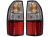 Toyota Land Cruiser Prado FJ90 (96-02) фонари задние светодиодные красно-белые прозрачные, комплект 2 шт.
